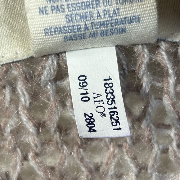 Aerie V Neck Sweater Mohair Wool Women S Open Knit Comfy Soft Lightweight layer - Picture 6 of 10